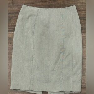 White House Black Market Gray Pencil Skirt Size 6